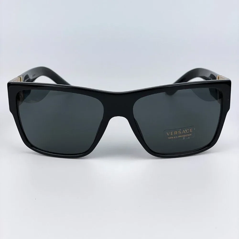 BRAND NEW Versace VE4296 GB1/87 Black Men Sunglasses
